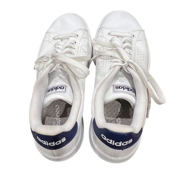 adidas White Blue Cloudfoam Advantage Clean Shoes Size 7 1/2 Men's - Picture 5 of 10